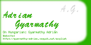 adrian gyarmathy business card