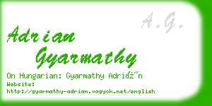 adrian gyarmathy business card